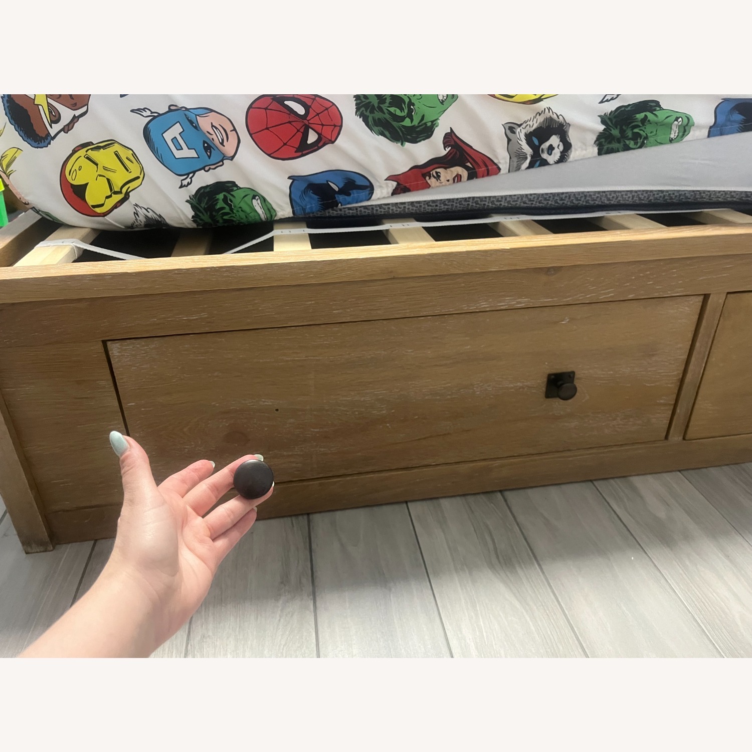 Pottery Barn Kids Charlie Natural Wood Twin Bed - image-3