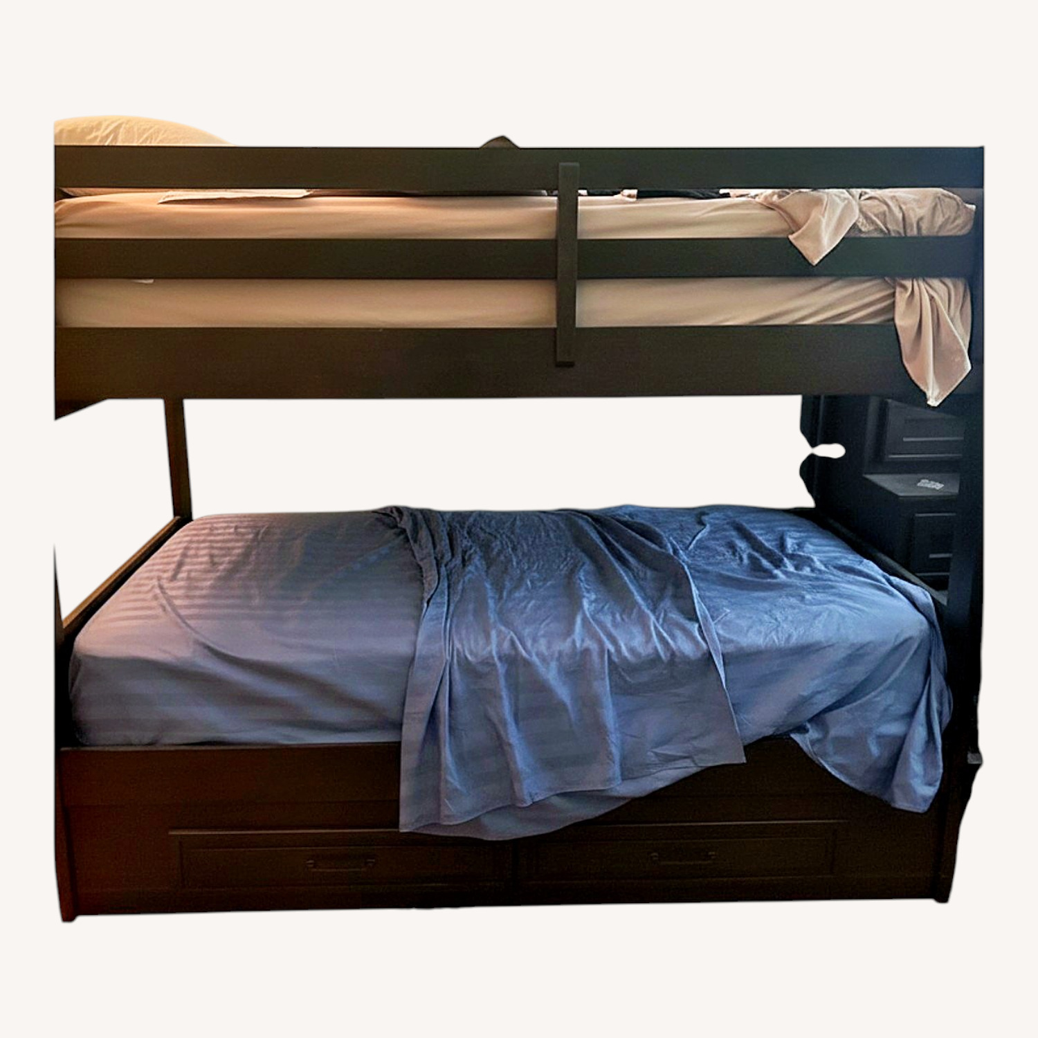 Raymour & Flanigan Dark Brown Wood Bunk Bed - image-6