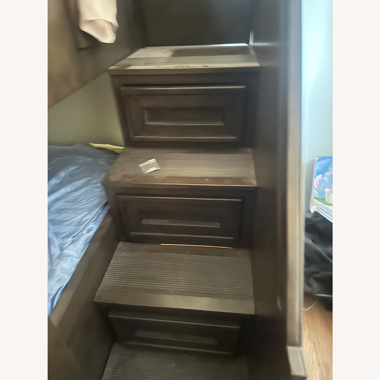 Raymour & Flanigan Dark Brown Wood Bunk Bed - image-2