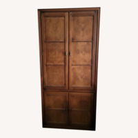 Dark Brown Wood Armoire