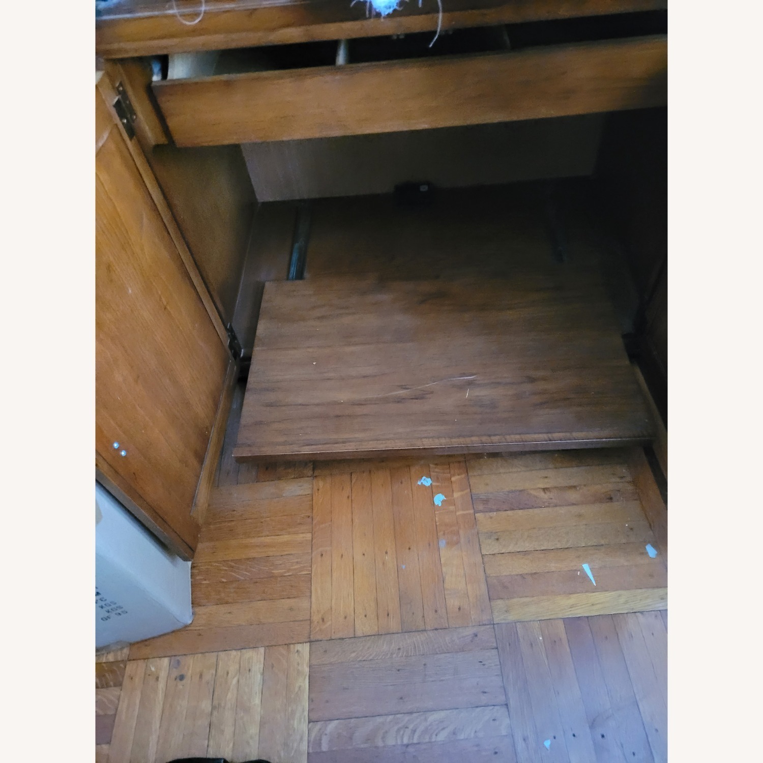 Dark Brown Wood Armoire - image-3