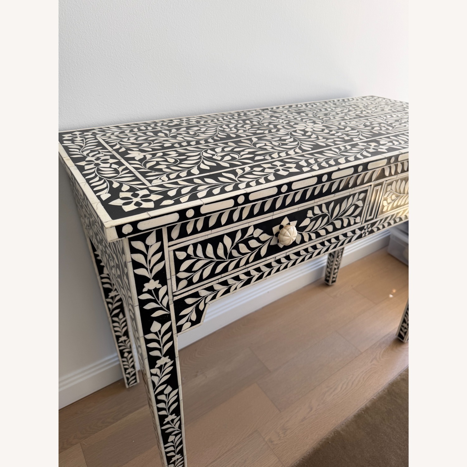 Arhaus Inlaid Bone Small Desk or Console - image-3
