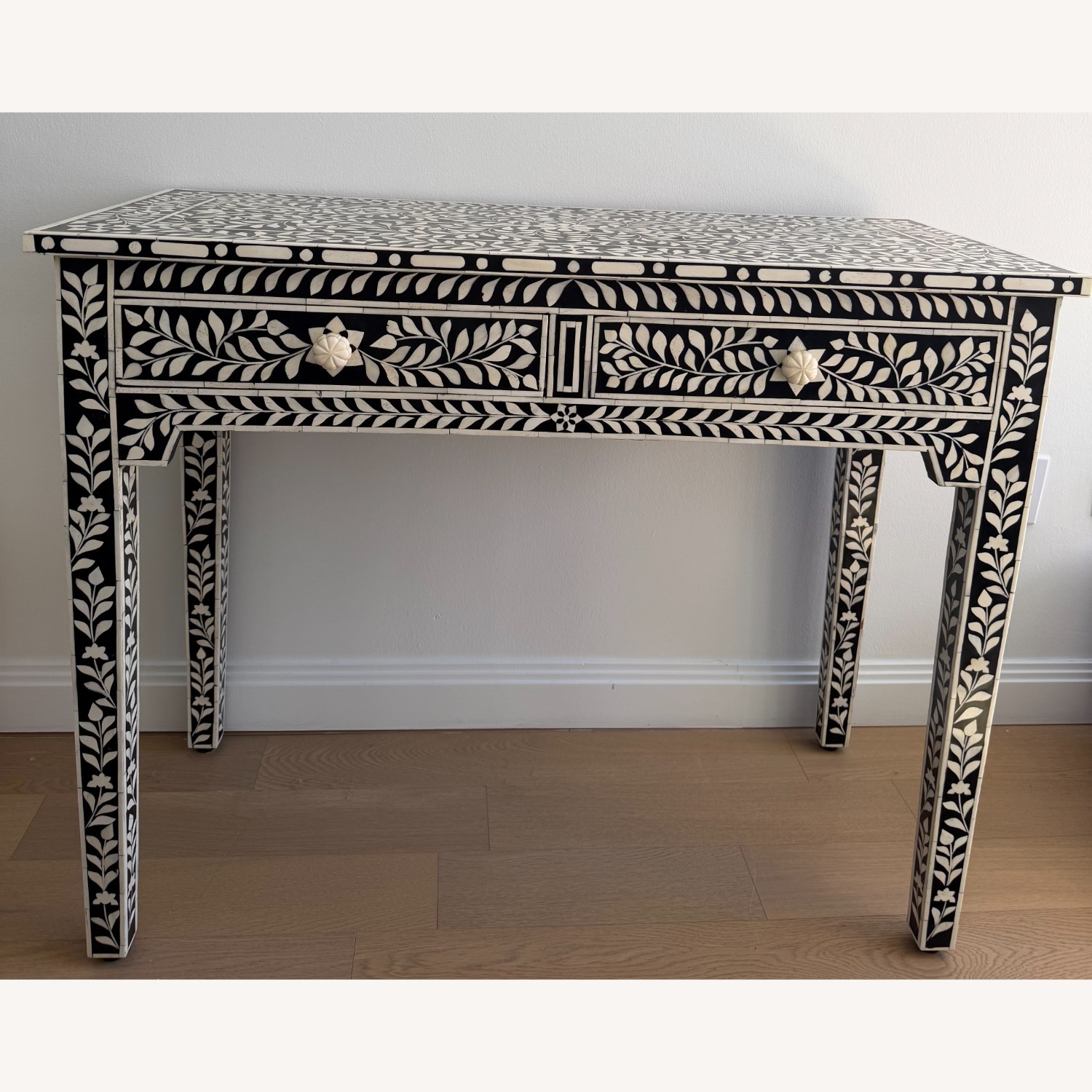 Arhaus Inlaid Bone Small Desk or Console - image-1