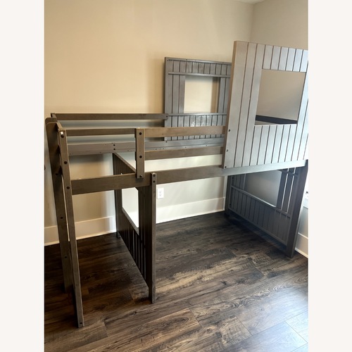 Used Kids Bunk Bed with Slide for sale on AptDeco