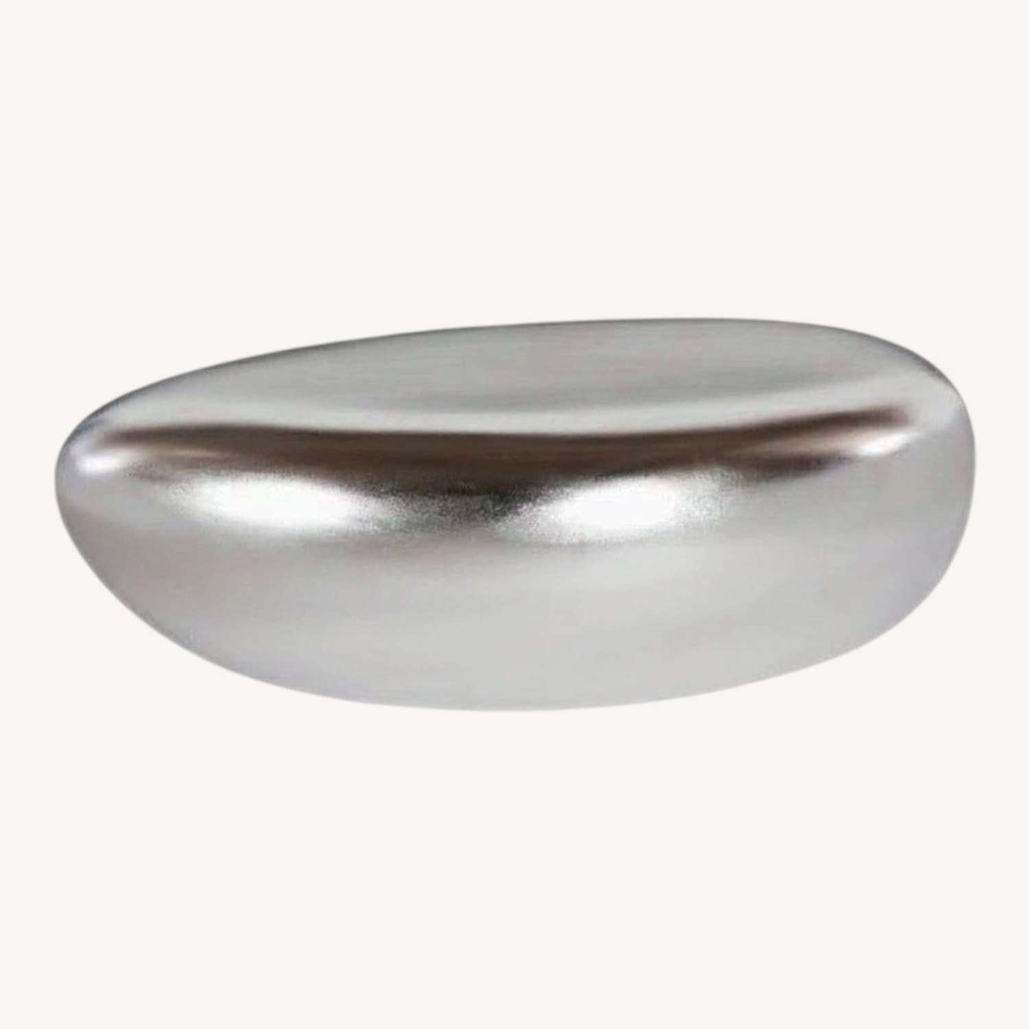 Silver Stone Shape Coffee Table - image-0