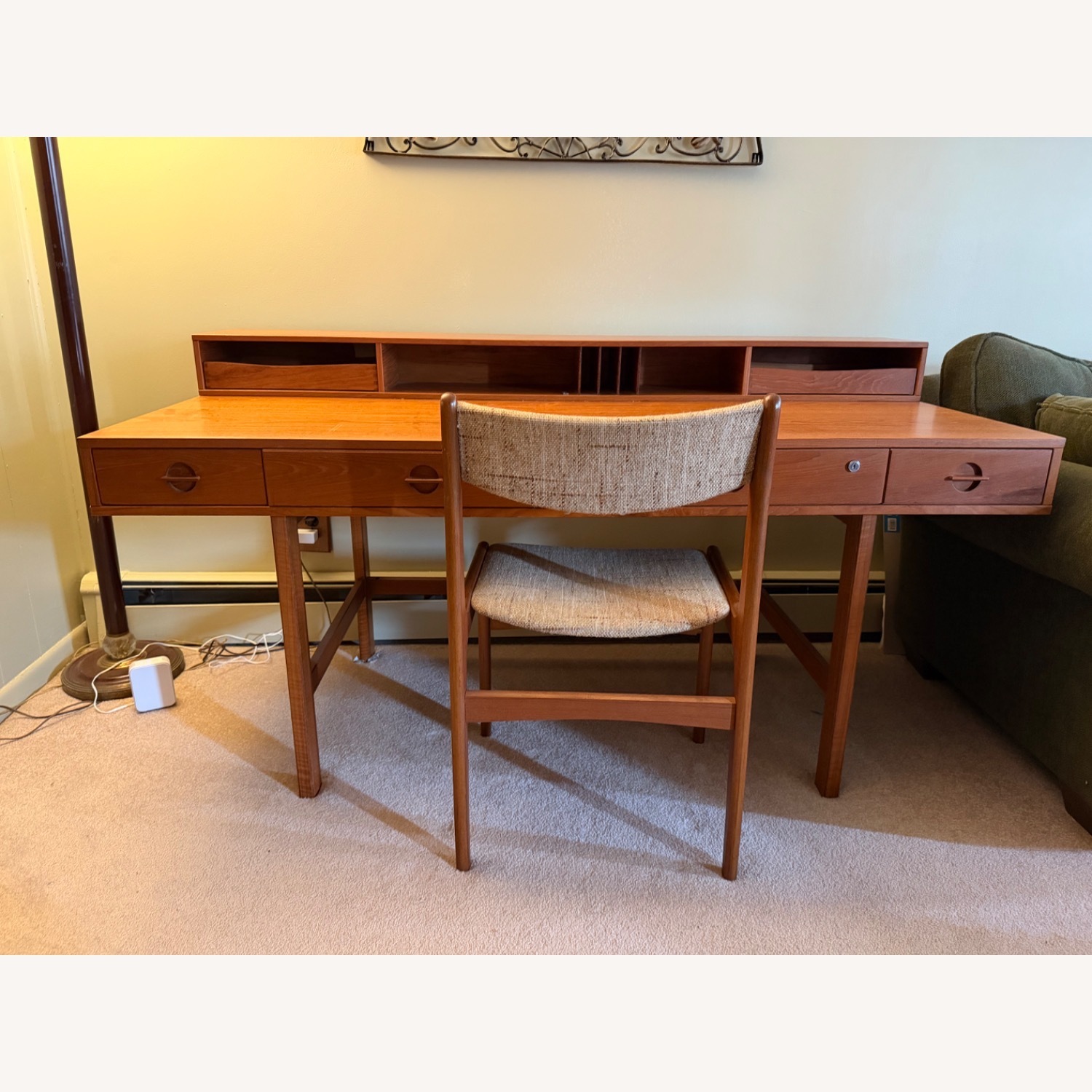 Teak Flip Top Desk 1970s  - image-3