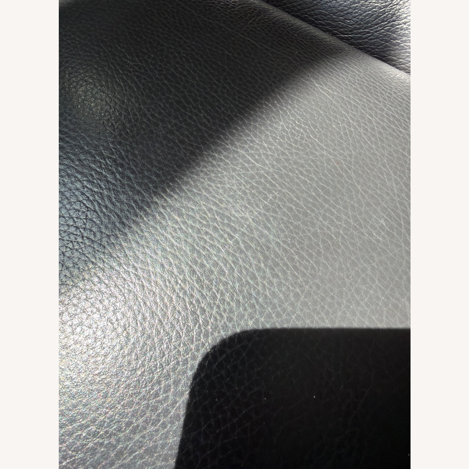 Living Spaces Black Hana Slate Leather 3+ Seater Sofa - image-4