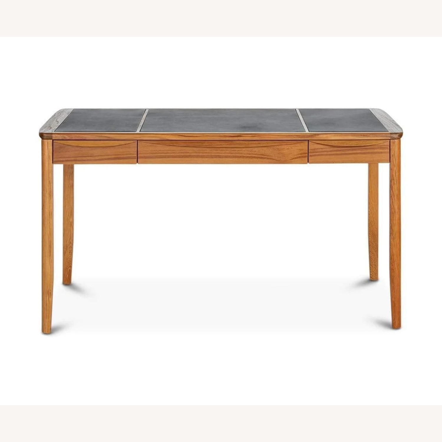 Dark Brown Wood Desk - image-5