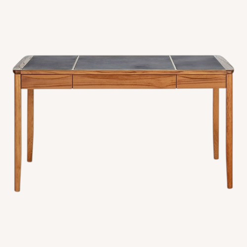 Used Dark Brown Wood Desk for sale on AptDeco