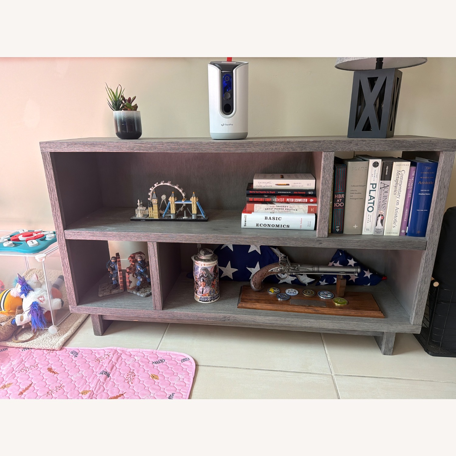 Ashford Grey Wood Bookcase  - image-1