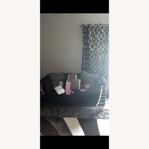 Used Black Stainless Steel 2 Seater Sofa for sale on AptDeco