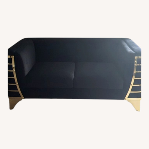 Used Black Stainless Steel 2 Seater Sofa for sale on AptDeco