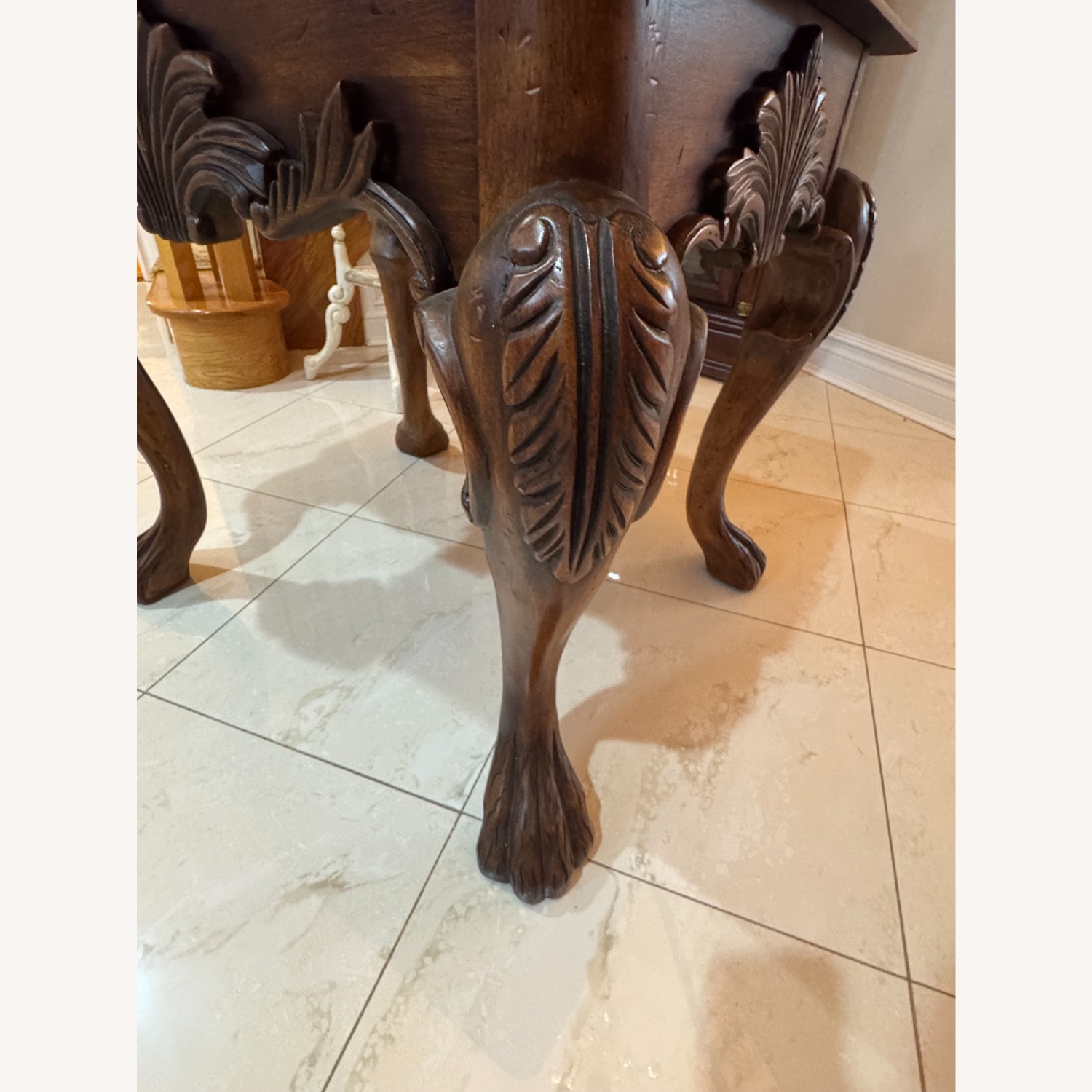 Ralph Lauren Dark Brown Wood Side Table - image-2