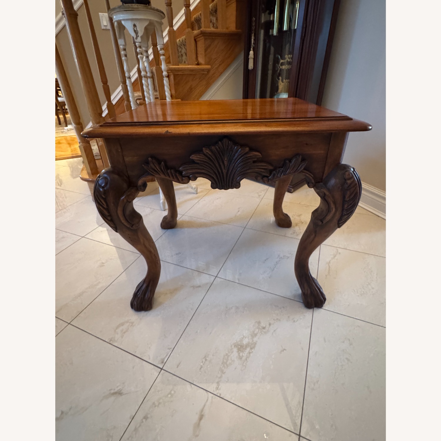 Ralph Lauren Dark Brown Wood Side Table - image-8