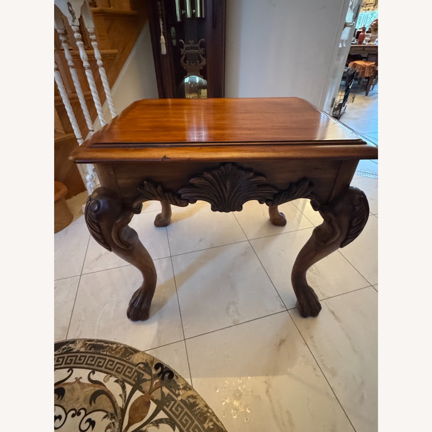 Ralph Lauren Dark Brown Wood Side Table - image-7