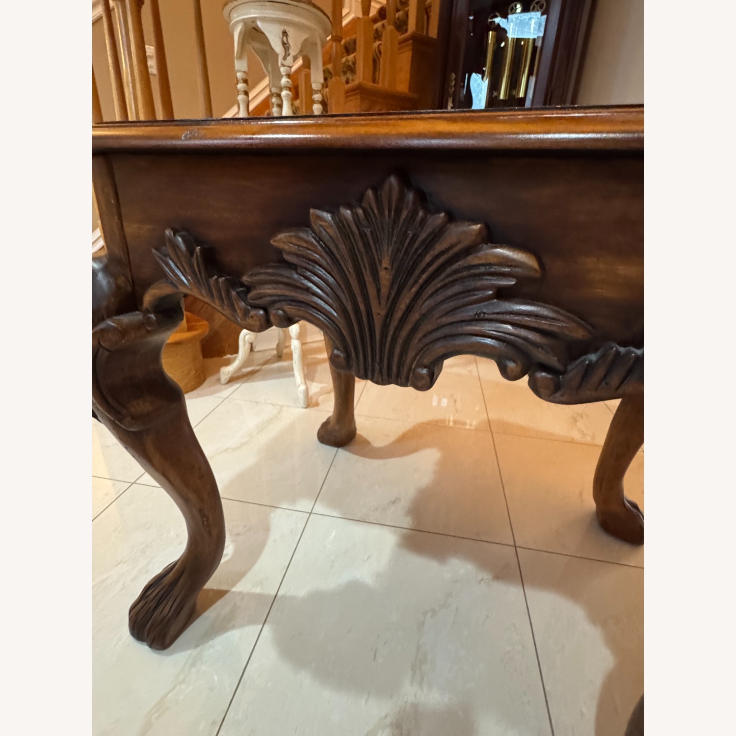 Ralph Lauren Dark Brown Wood Side Table - image-3