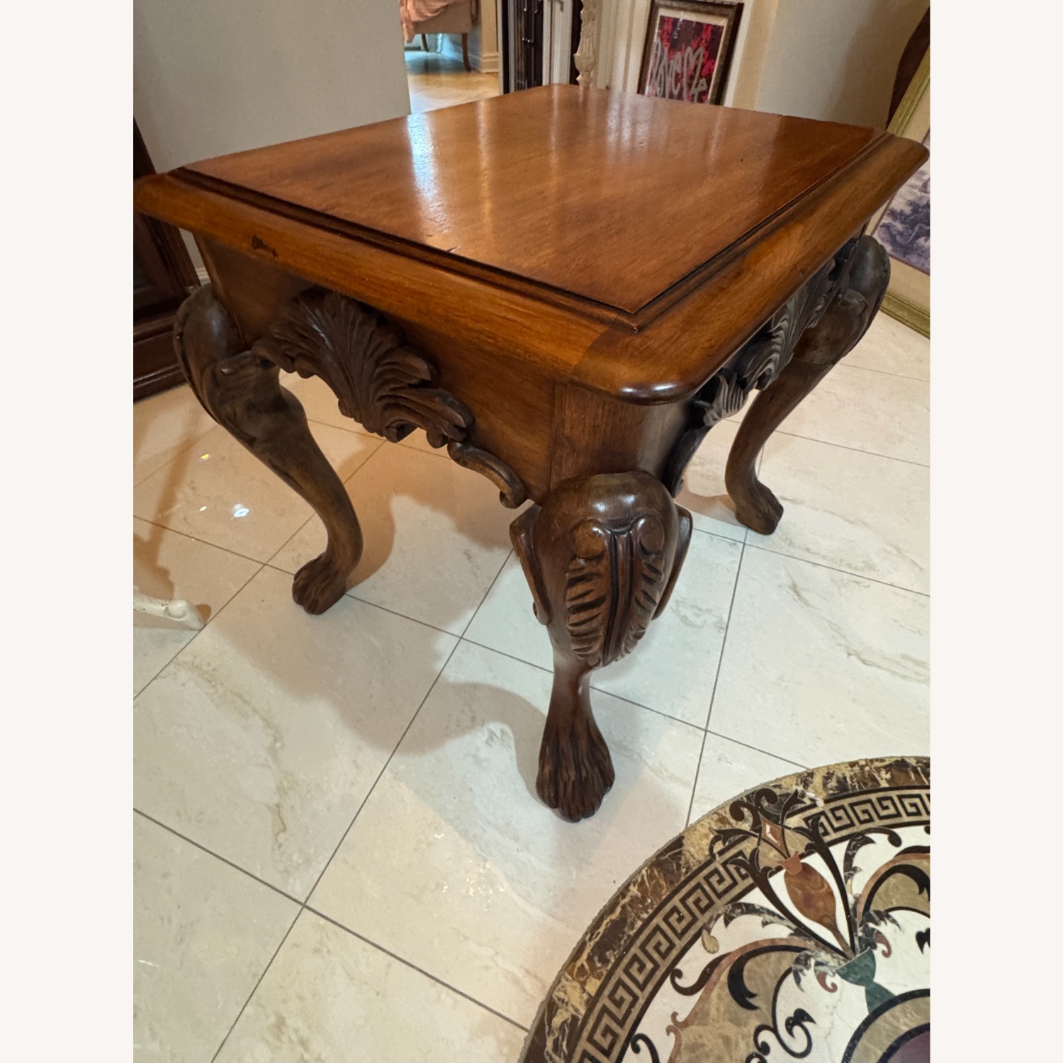 Ralph Lauren Dark Brown Wood Side Table - image-6