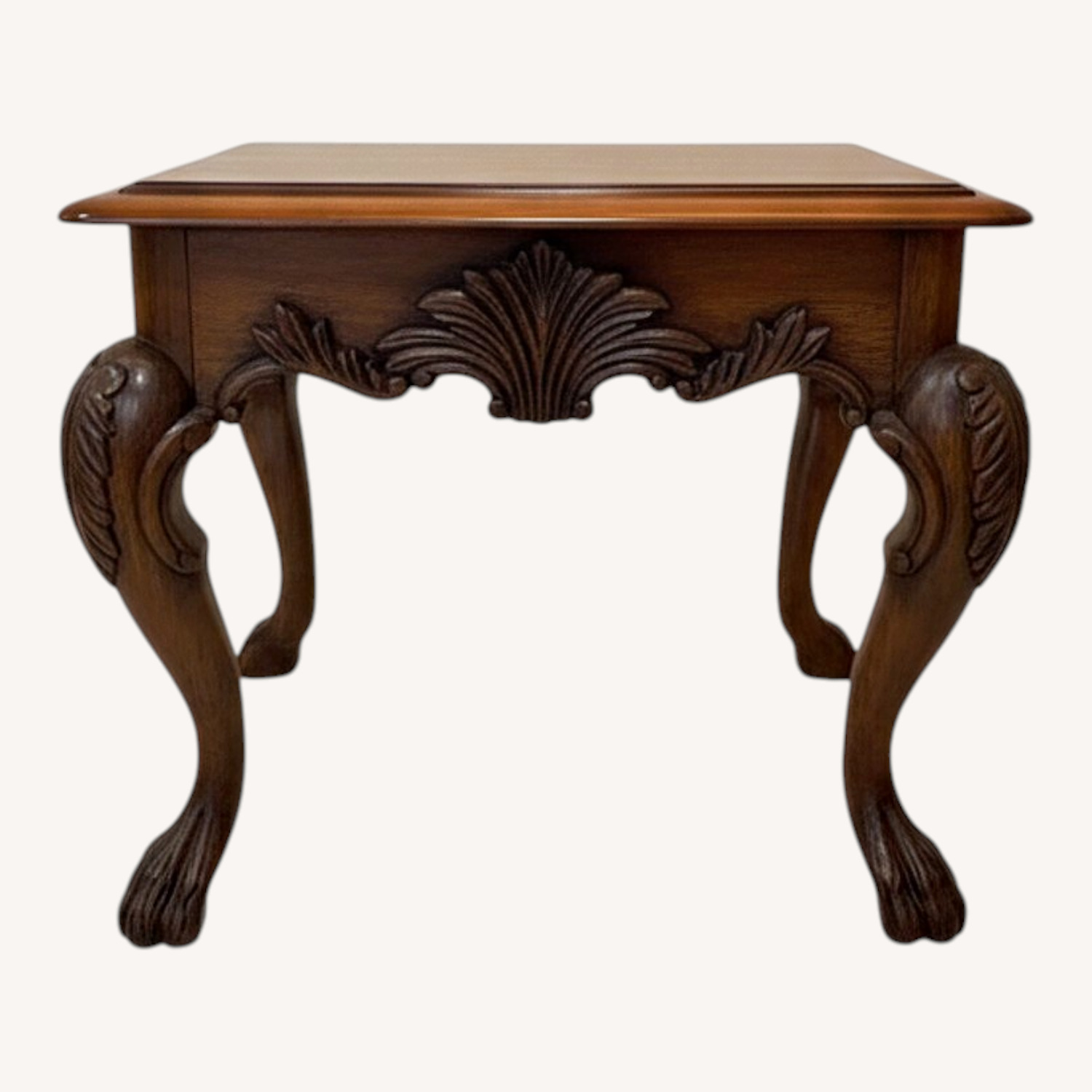 Ralph Lauren Dark Brown Wood Side Table - image-0