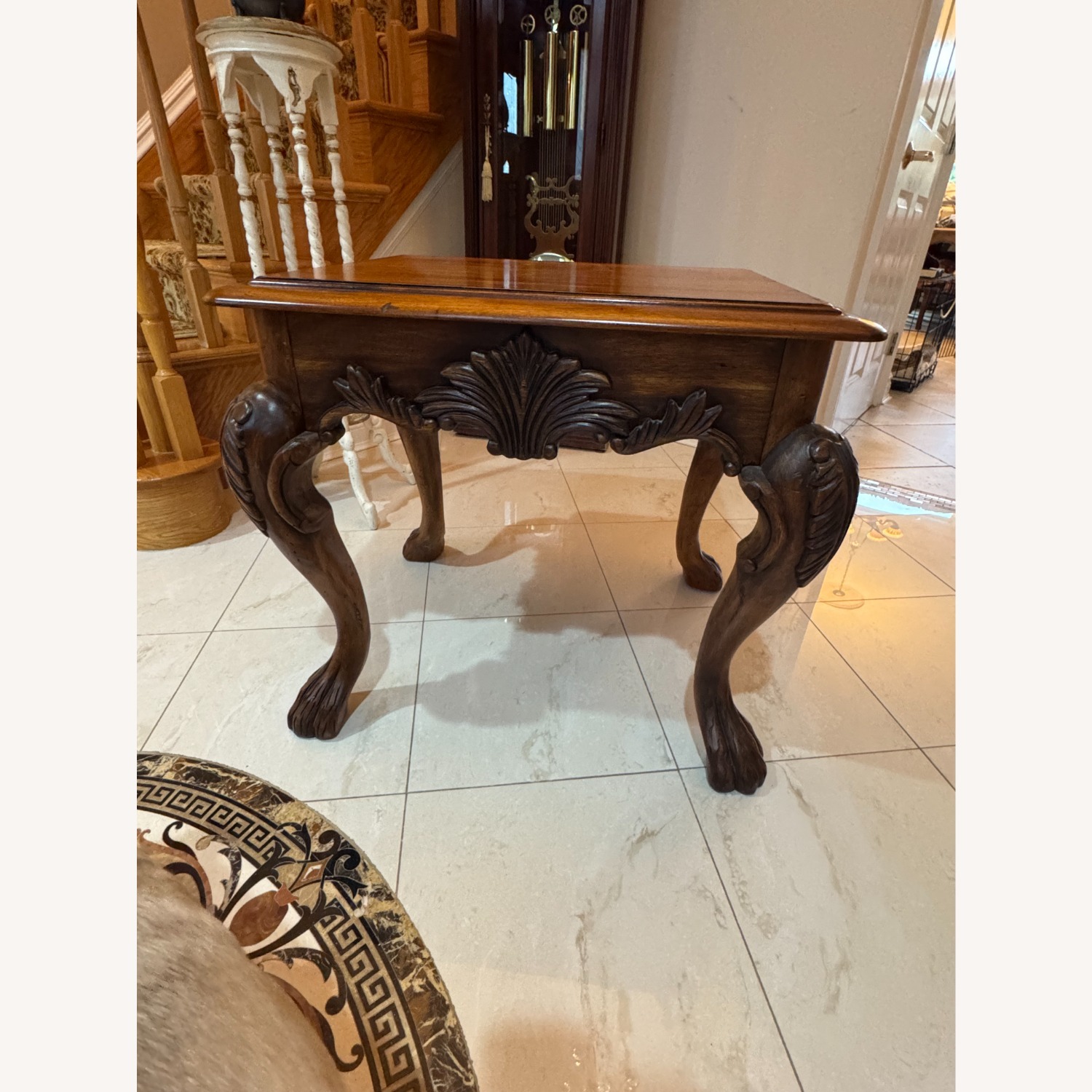 Ralph Lauren Dark Brown Wood Side Table - image-9