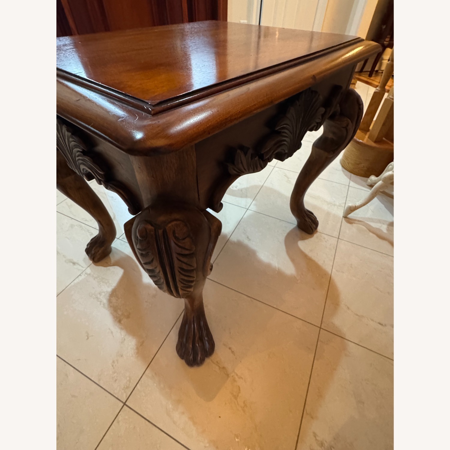 Ralph Lauren Dark Brown Wood Side Table - image-5