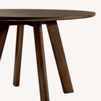 Moss Design Dark Brown Wood Dining Table