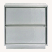 AllModern Carson White Wood Nightstand