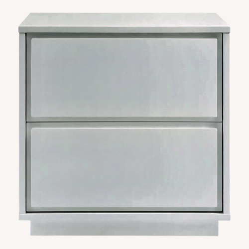 Used AllModern Carson White Wood Nightstand for sale on AptDeco