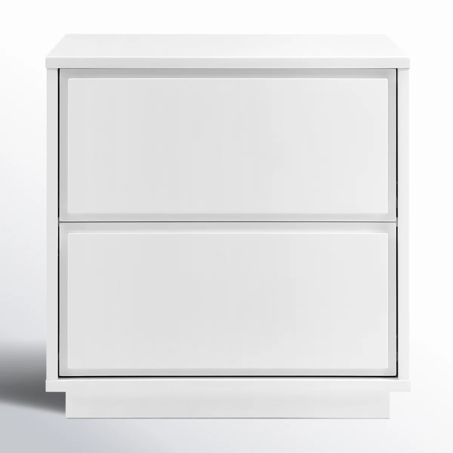 AllModern Carson White Wood Nightstand - image-1