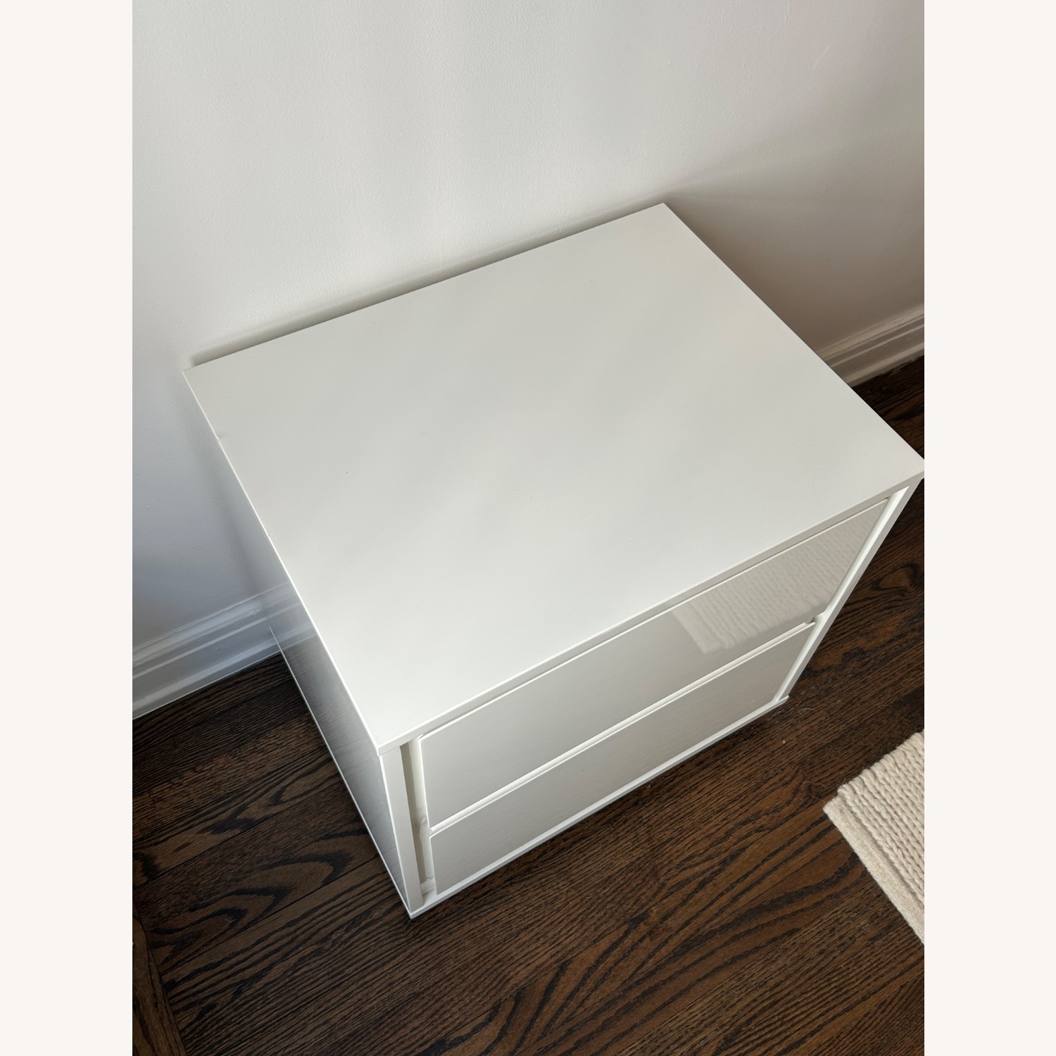 AllModern Carson White Wood Nightstand - image-3