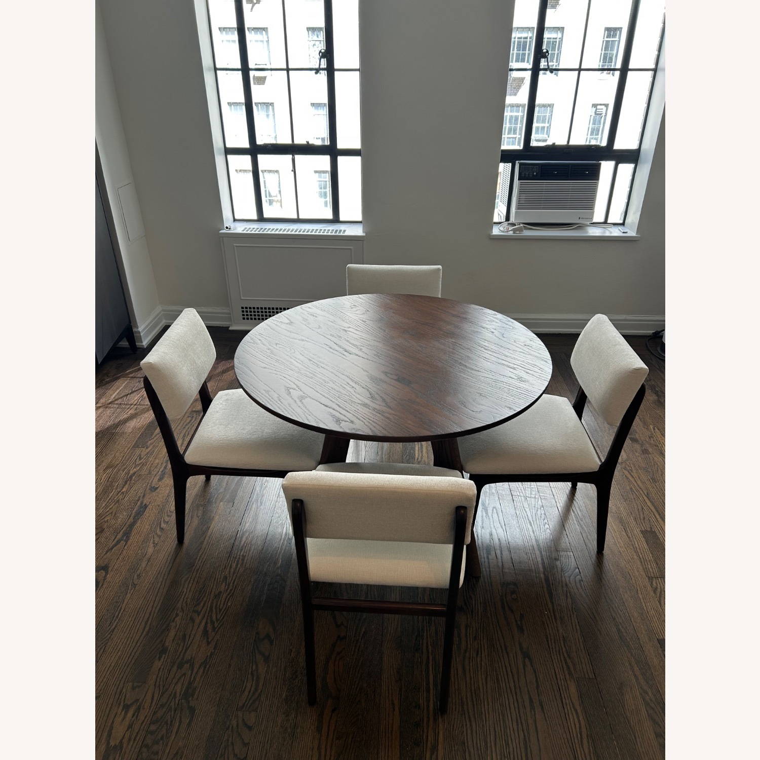 CB2 Selby White Fabric Dining Chairs - image-5