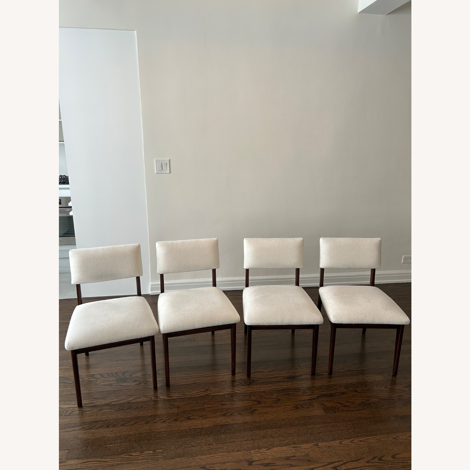 CB2 Selby White Fabric Dining Chairs - image-2