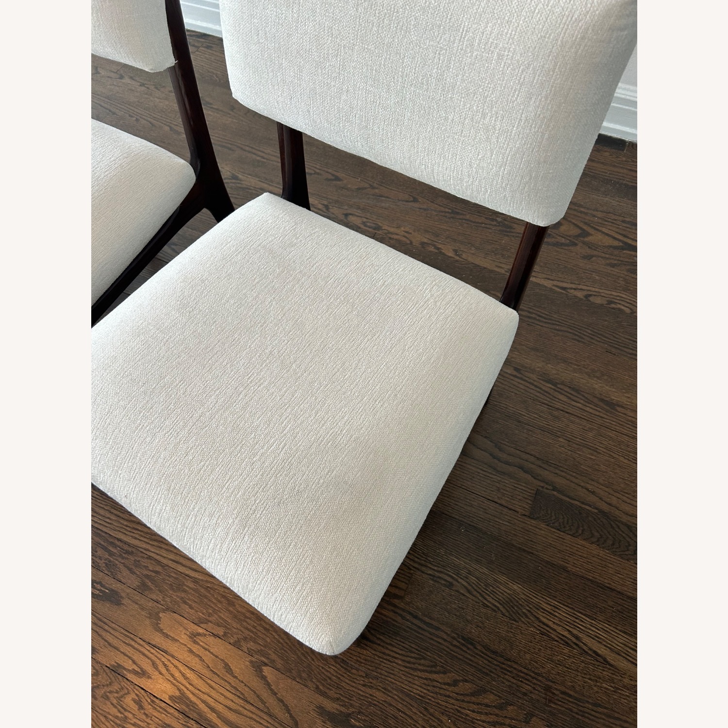 CB2 Selby White Fabric Dining Chairs - image-6