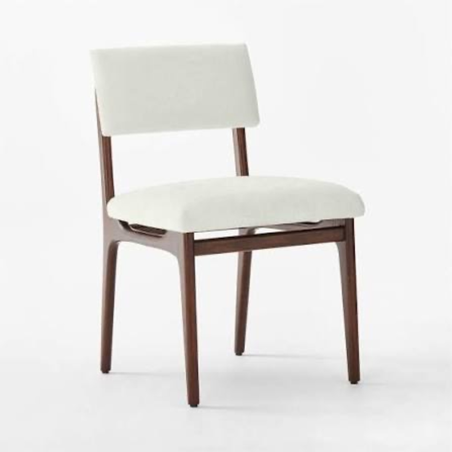 CB2 Selby White Fabric Dining Chairs - image-1