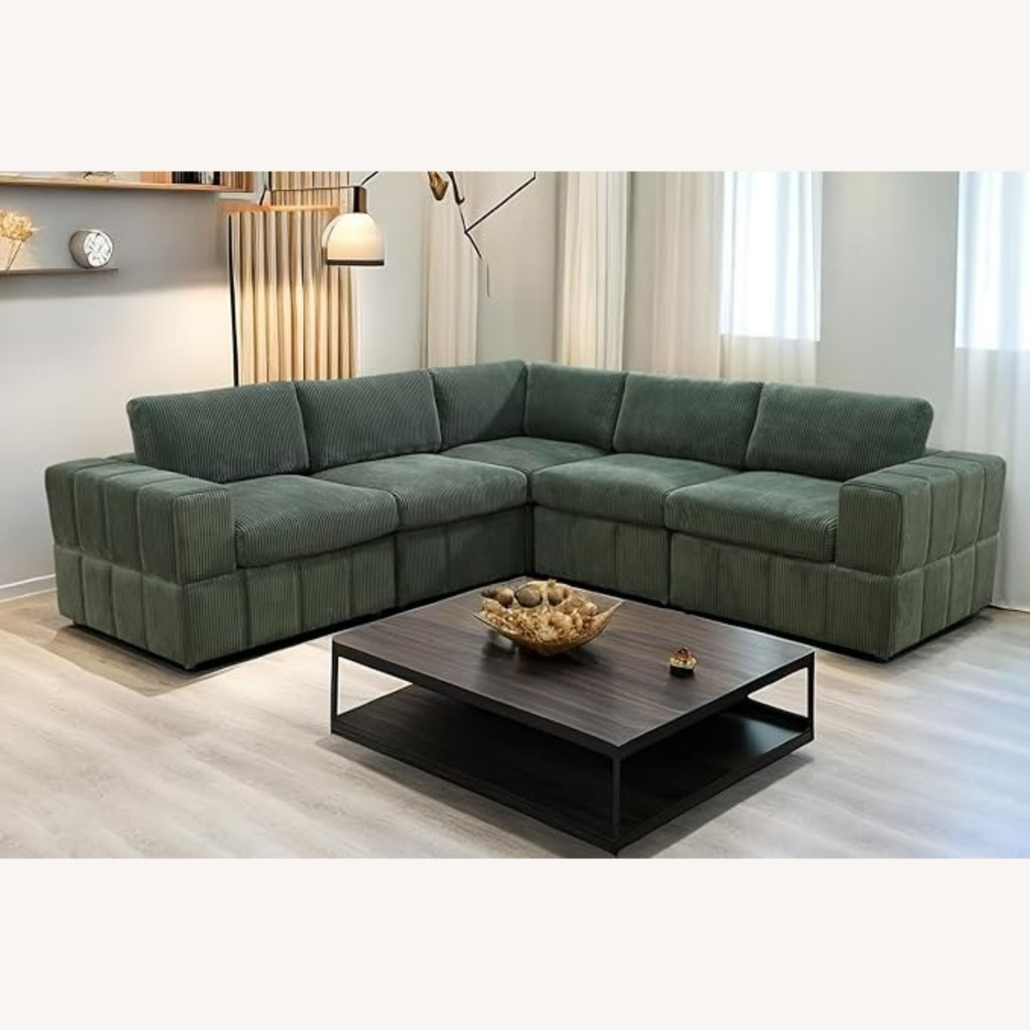 Wayfair Green 3+ Seater Sofa - image-5