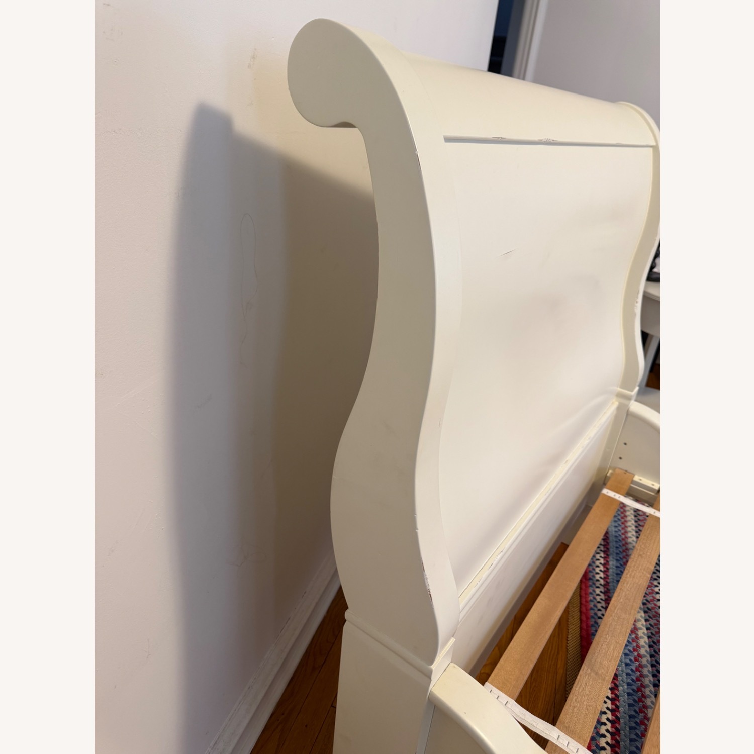 Pottery Barn Larkin Sleigh Twin Bed - image-5