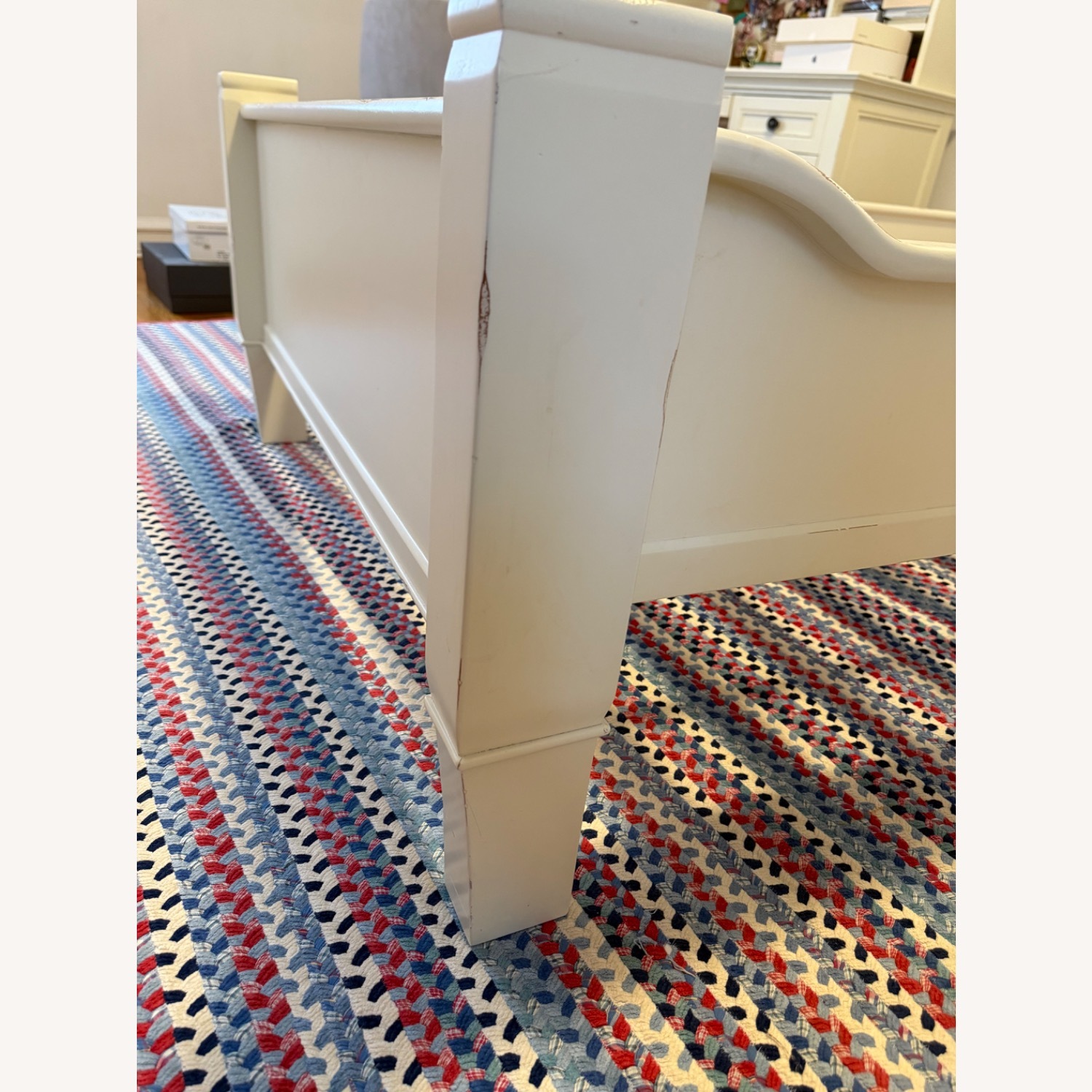 Pottery Barn Larkin Sleigh Twin Bed - image-9