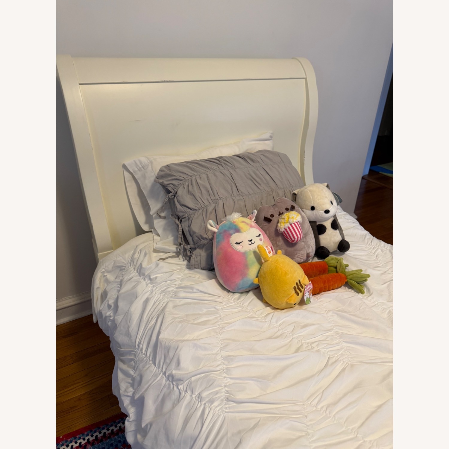 Pottery Barn Larkin Sleigh Twin Bed - image-1