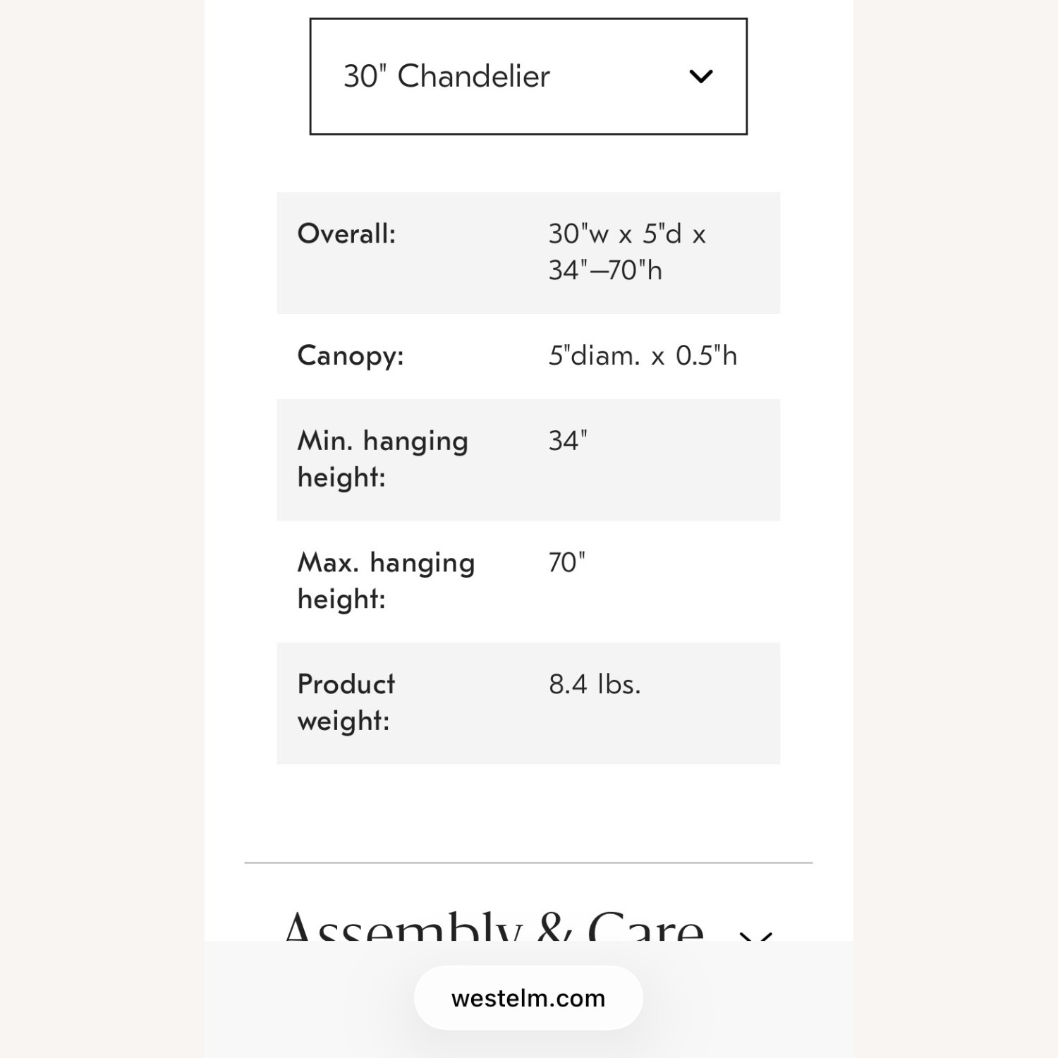  West Elm Arc Brass Ceiling Lamp 30” - image-3