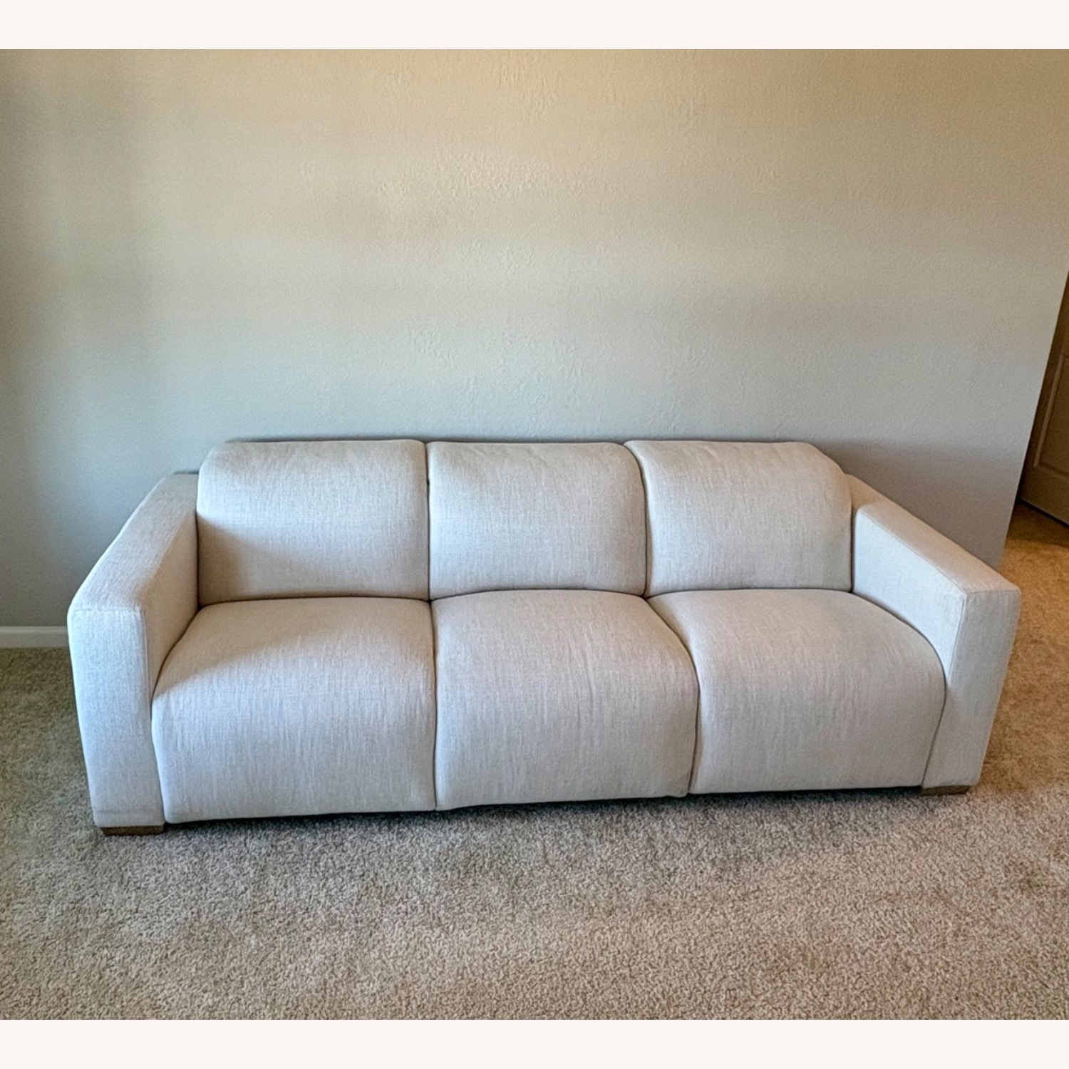 Restoration Hardware 8ft Lennon Reclining Sofa - image-2