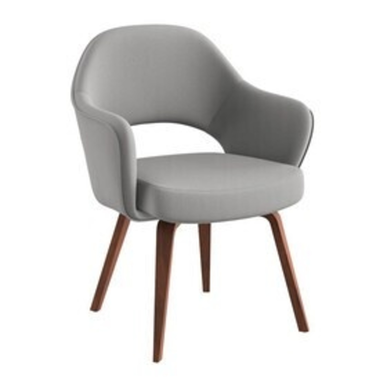 Joss & Main Light Gray Fabric Armchair - image-4