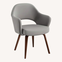 Joss & Main Light Gray Fabric Armchair