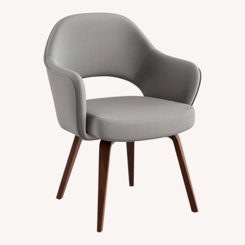 Used Joss & Main Light Gray Fabric Armchair for sale on AptDeco