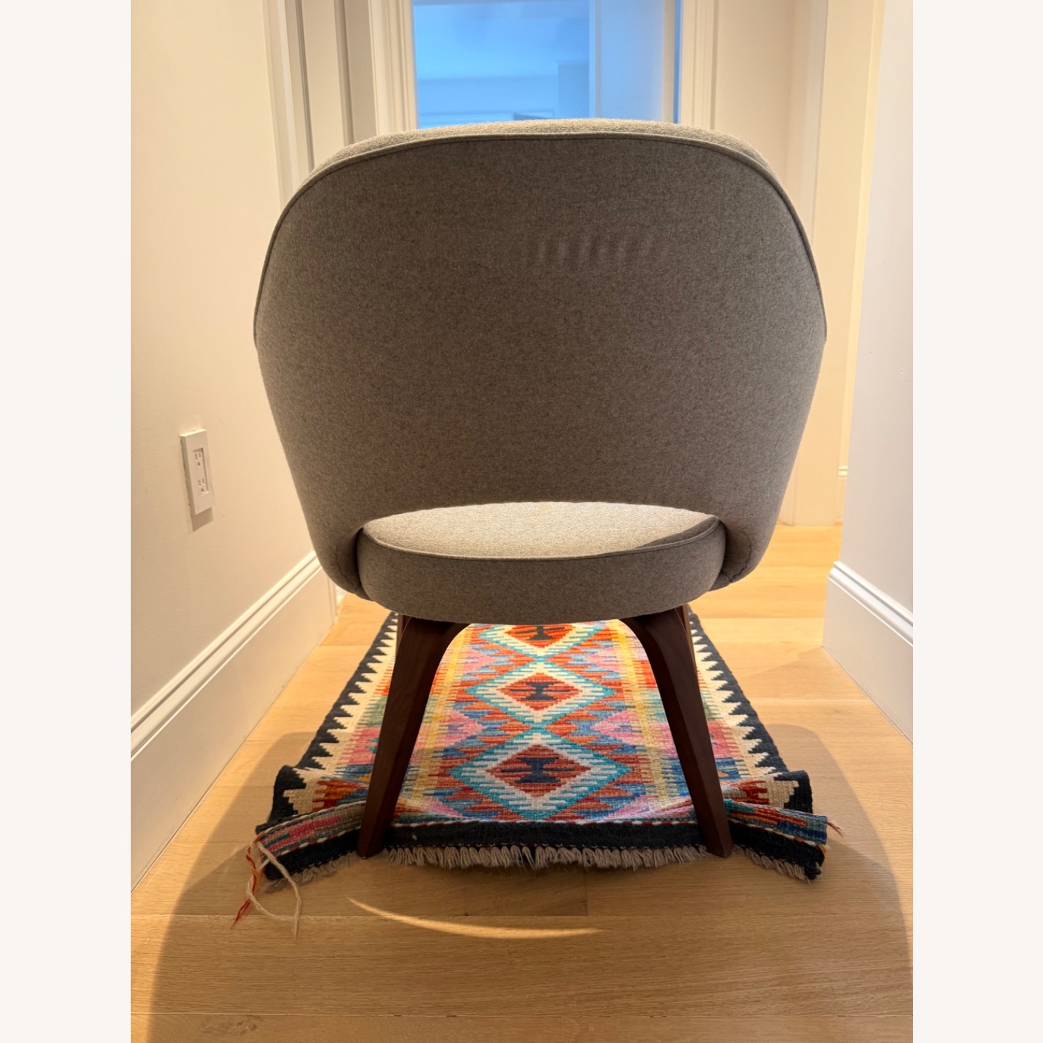 Joss & Main Light Gray Fabric Armchair - image-3