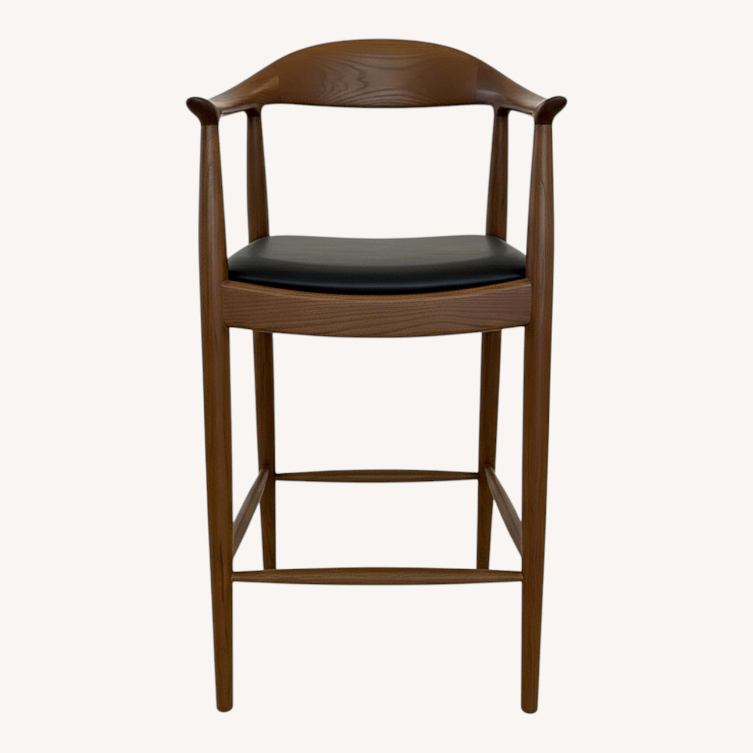 Dark Brown Wood Stools - image-0