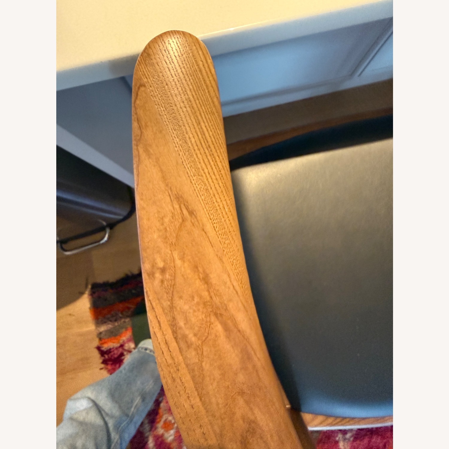 Dark Brown Wood Stools - image-2