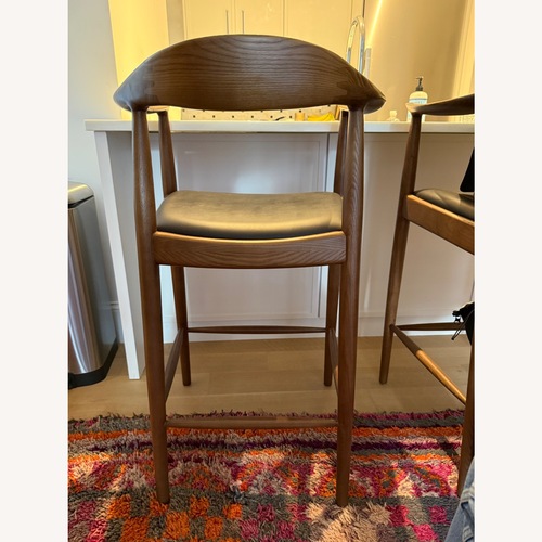 Used Dark Brown Wood Stools for sale on AptDeco