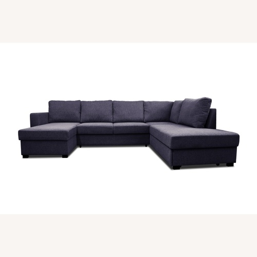 Used U Shaped Dark Grey Sofa Bed for sale on AptDeco