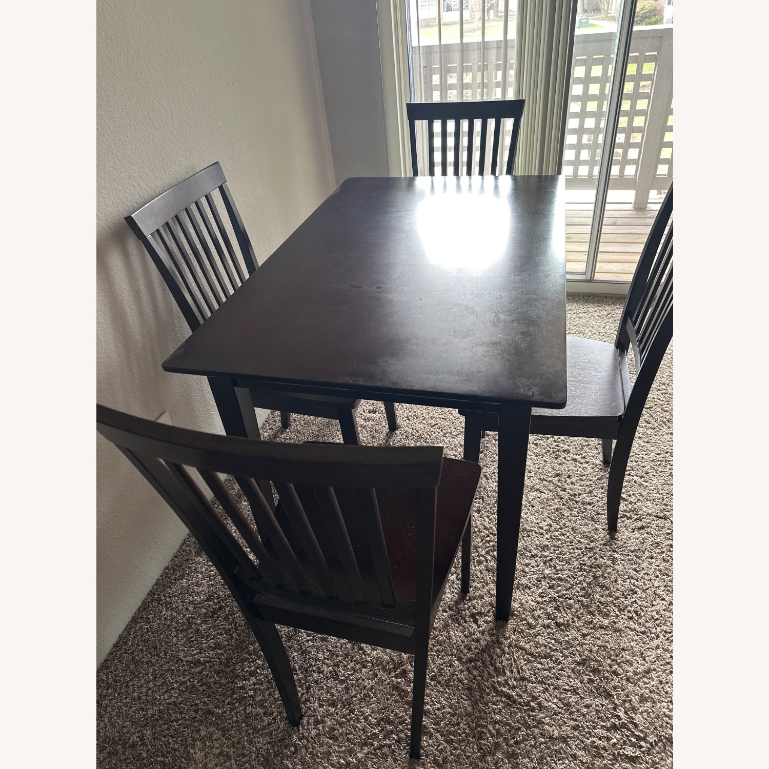 Wayfair Dark Brown Dining Table - image-3