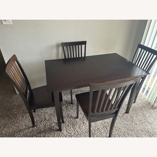 Used Wayfair Dark Brown Dining Table for sale on AptDeco