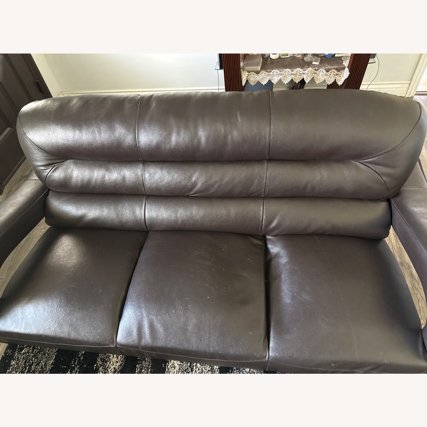 Dark Brown 3+ Seater Sofa - image-4